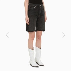 AGOLDE Black Denim Bermuda Short size 27